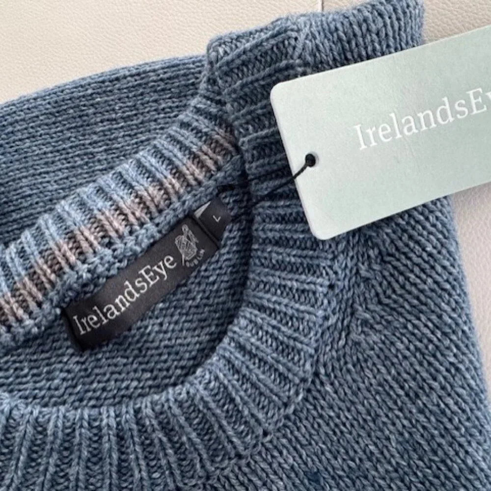Brand New with Tags-  Irelands Eye - "Brandon Jersey Crewneck" Sweater - Picture 12 of 12